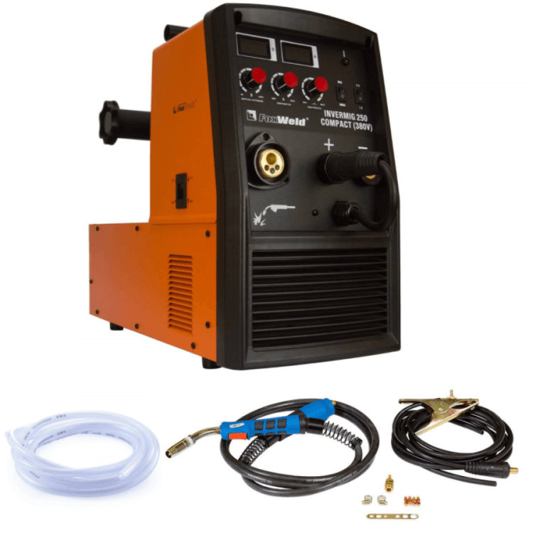 Сварочный инвертор-полуавтомат FoxWeld INVERMIG 250 COMPACT (380в) за ...