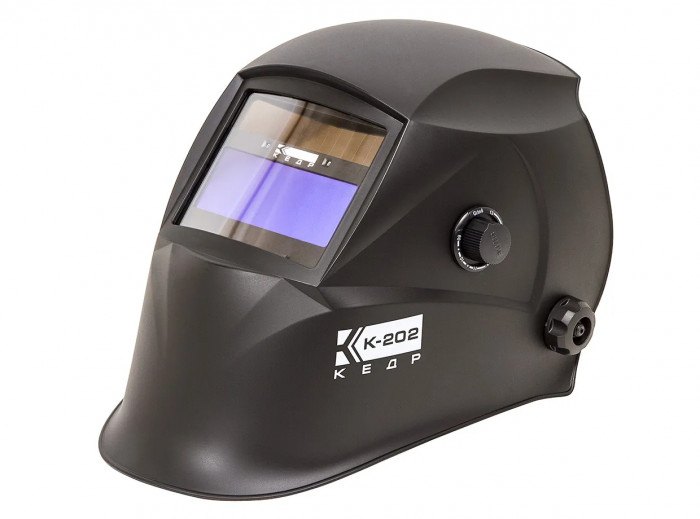 Маска сварщика КЕДР (В РАЗОБР.ВИДЕ) "К-202 PRIME", черная