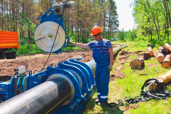 Гильотина для резки ПНД труб до 250мм (Германия)