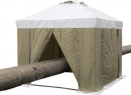 Палатка сварщика 3х3 м брезент+ПВХ