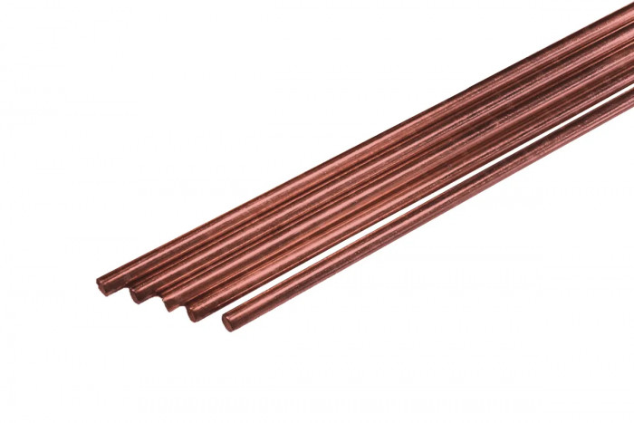 Прутки сварочные медные CuSi3 Ø 2,0 мм (1000мм, пачка 5 шт.) КЕДР
