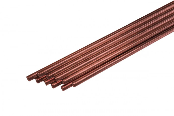 Прутки сварочные медные CuSi3 Ø 2,0 мм (1000мм, пачка 10 шт.) КЕДР